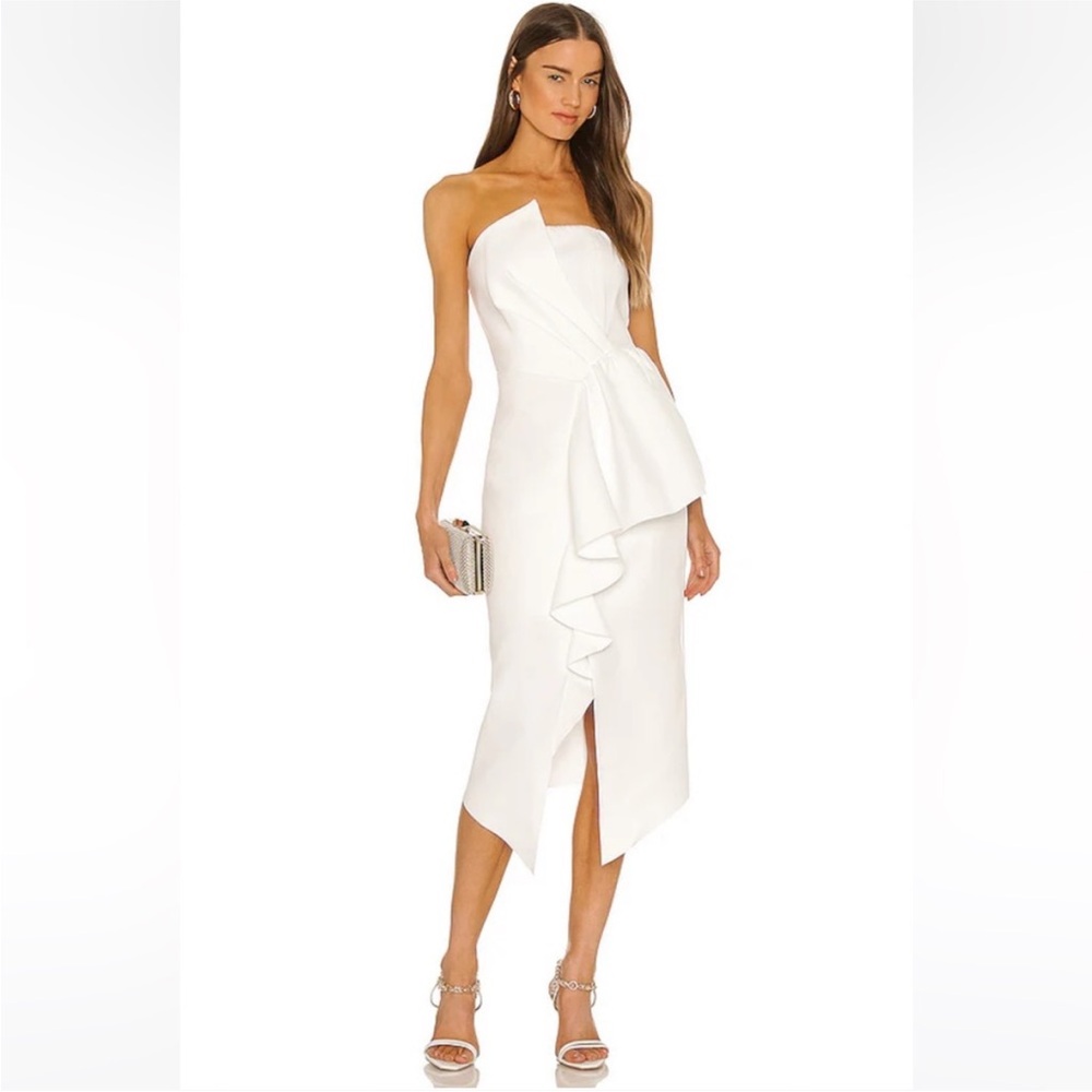 Amanda Uprichard White Midi Dress XS
